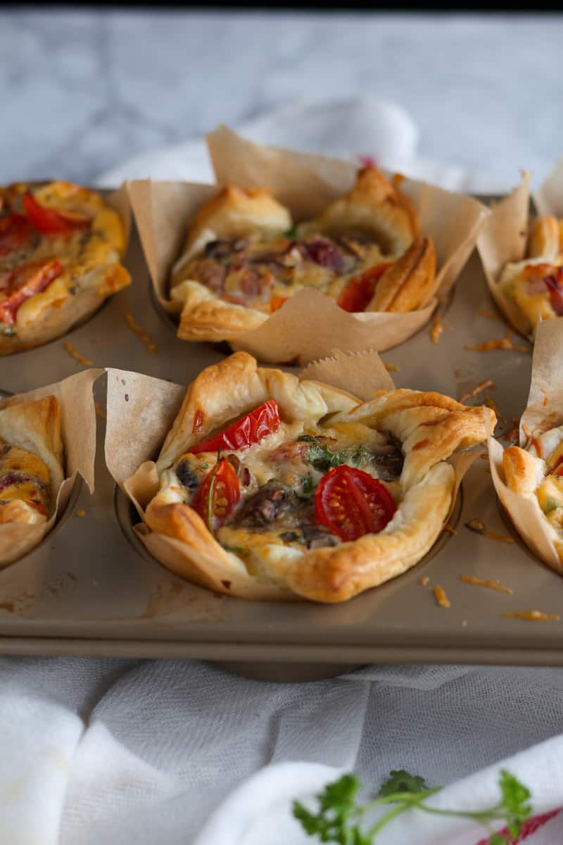 How to make Puff Pastry Mini Quiches Days of Jay