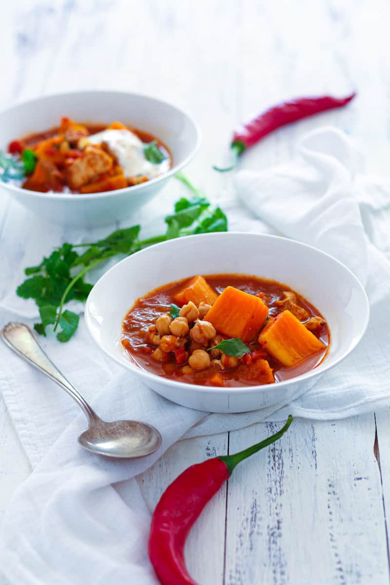 Sweet Potato and Chickpea Soup