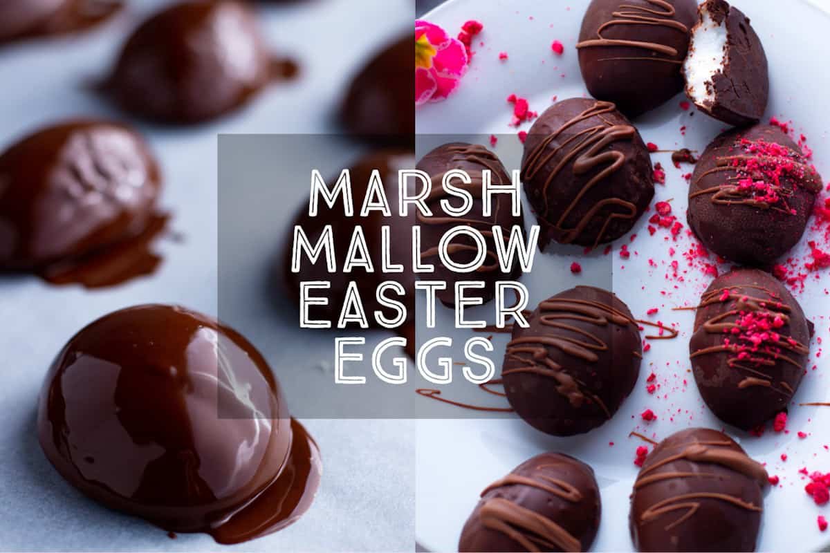 Made from light, fluffy homemade marshmallow smothered in rich, dark chocolate, these Marshmallow Easter Eggs are sure to delight children and adults alike. The perfect homemade Easter treat.