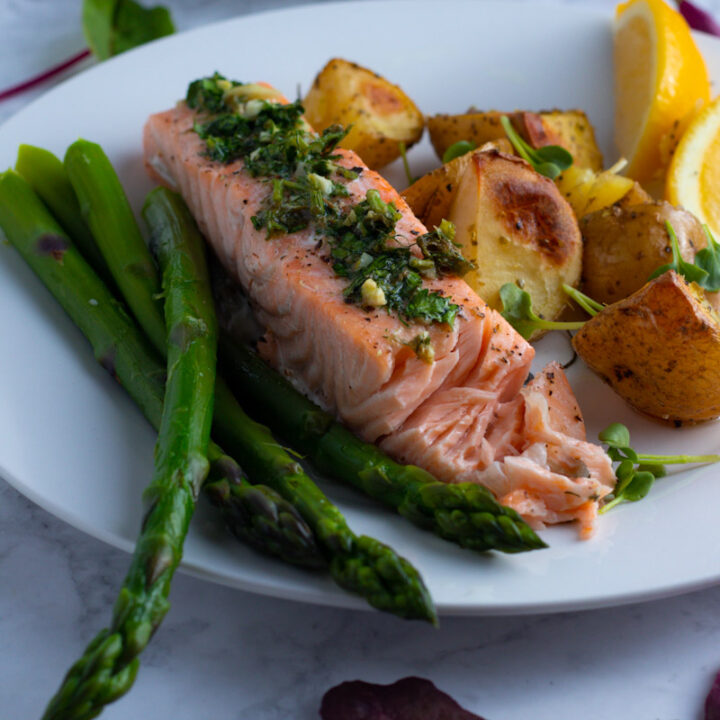 Garlic and Herb Roast Salmon
