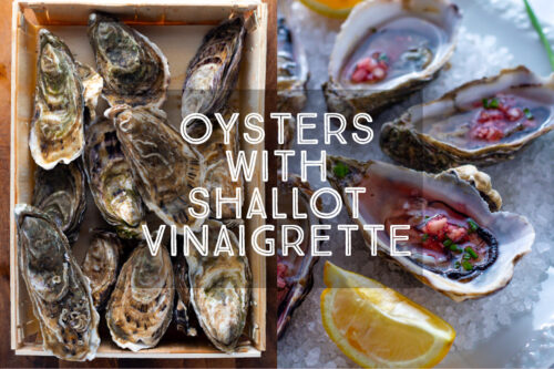 How to prepare Fresh Oysters with Shallot Vinaigrette (Mignonette ...