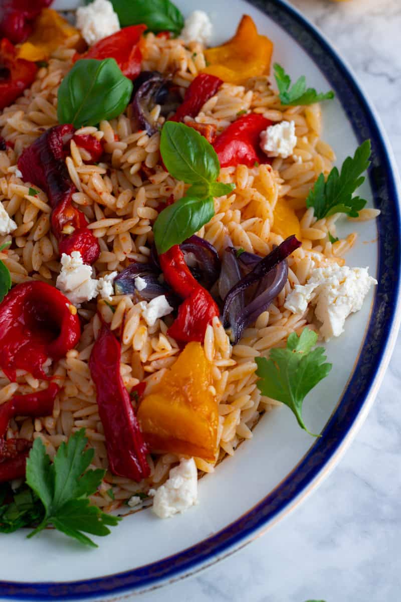 How To Make Orzo And Roast Pepper Salad Days Of Jay