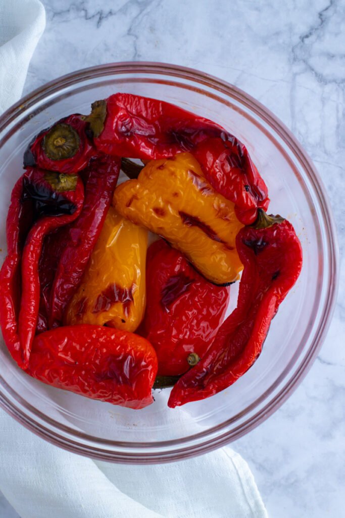Roasted Peppers for Roast Pepper and Orzo Salad