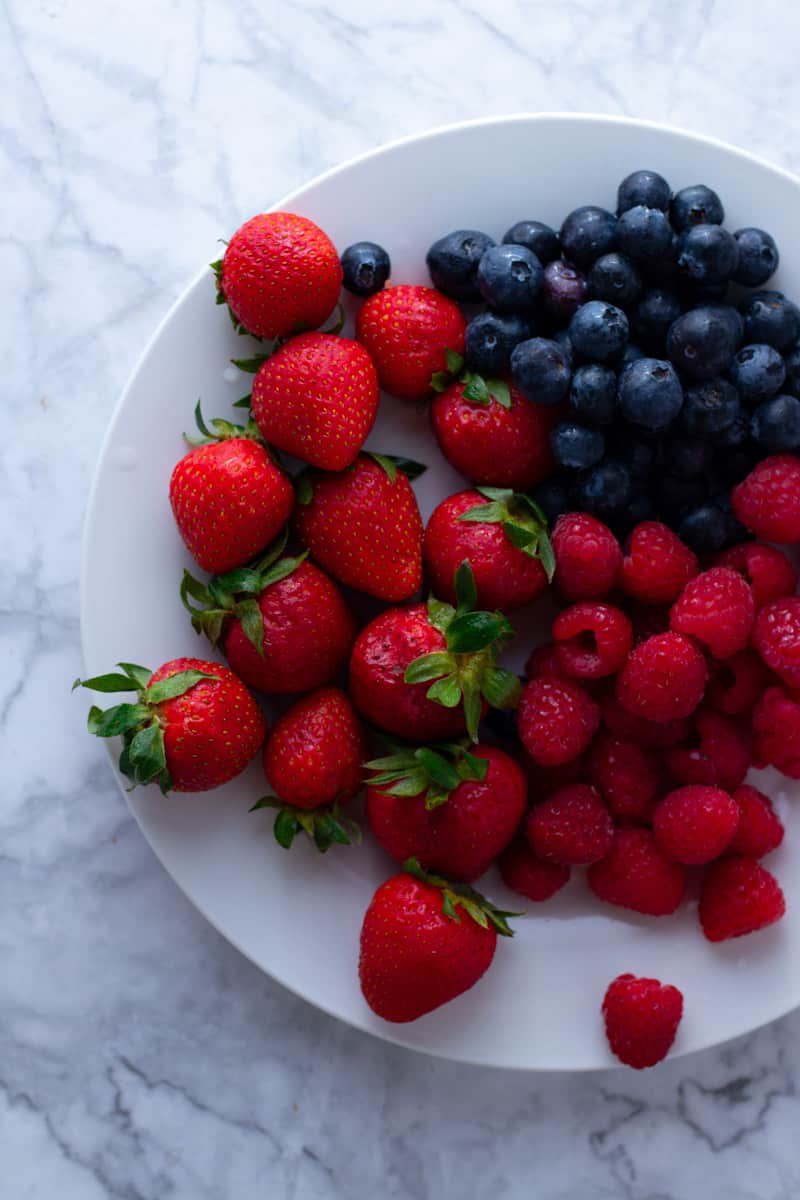 Mixed Berries on a plate.