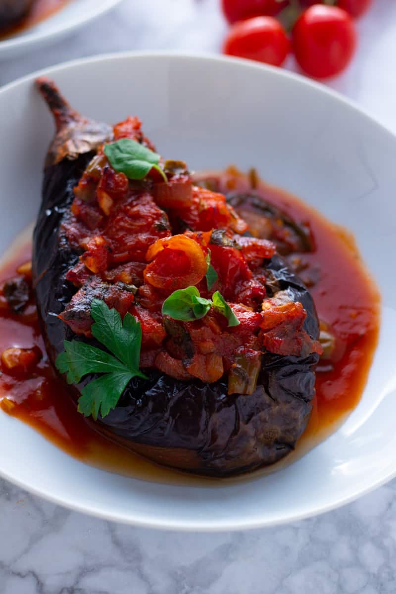 How to make Imam Bayildi (Turkish Stuffed Eggplants)