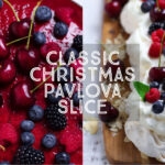 Christmas Pavlova Slice