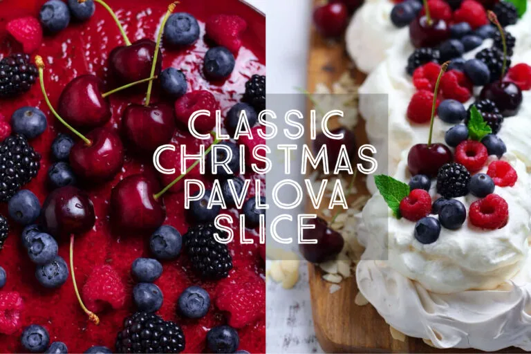 Christmas Pavlova Slice