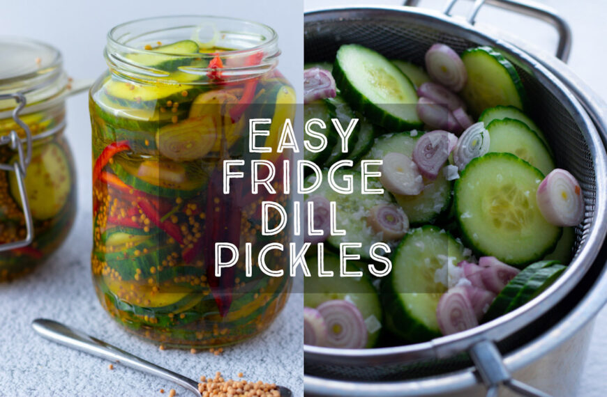 No Cook Refrigerator Pickles
