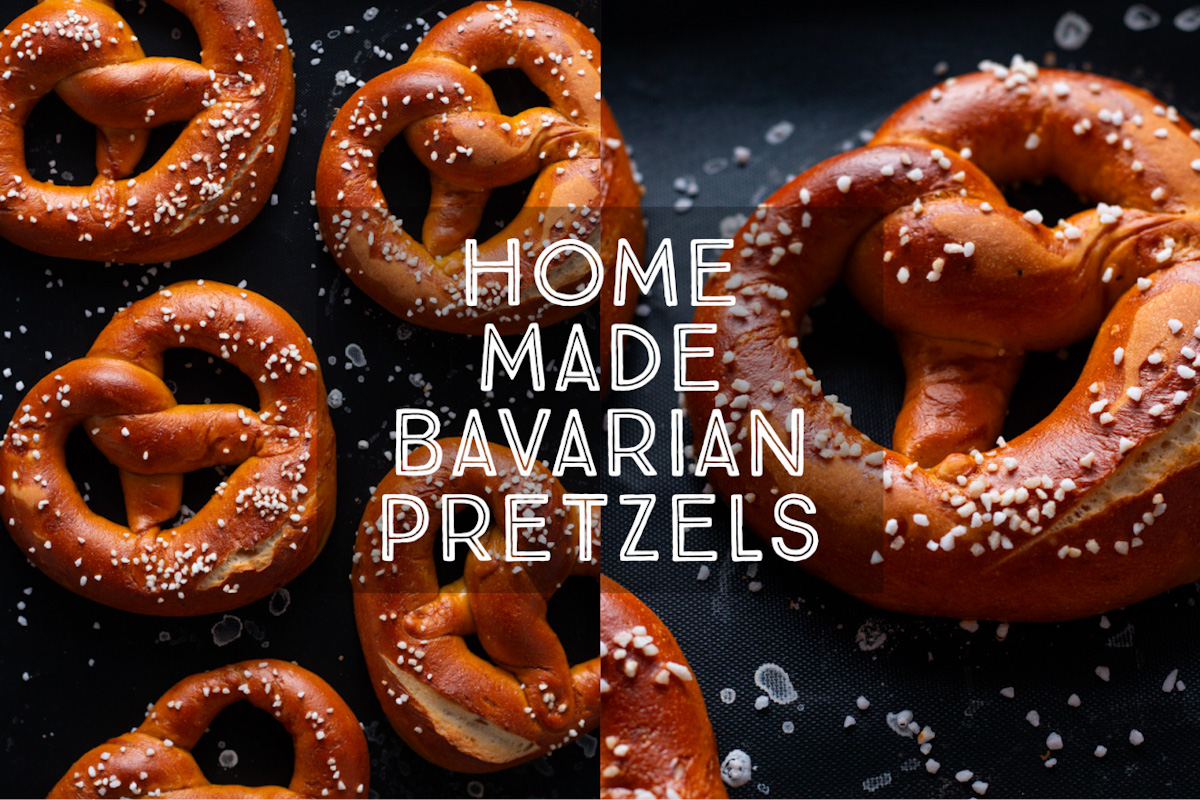 Homemade Bavarian Pretzels Title Card.