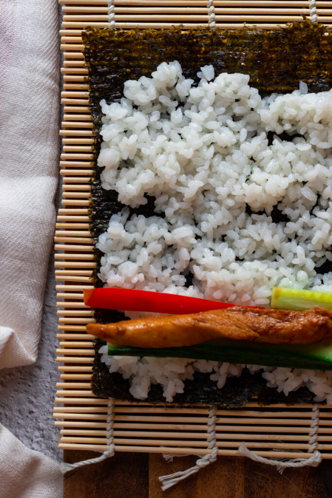 How to make Easy Teriyaki Chicken Sushi - Days of Jay