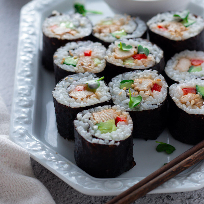 How to make Easy Teriyaki Chicken Sushi Days of Jay