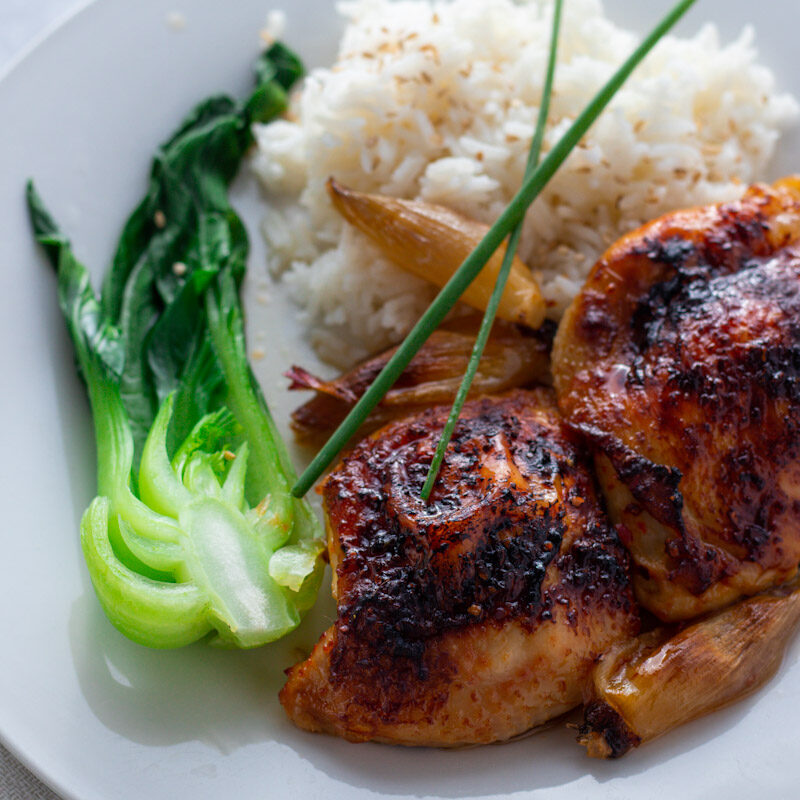 How To Make Garlic Miso Chicken Thighs - Days Of Jay