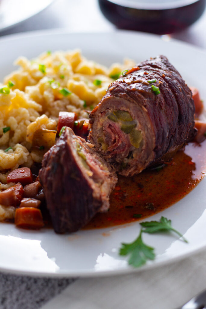 Authentic German Beef Rouladen.