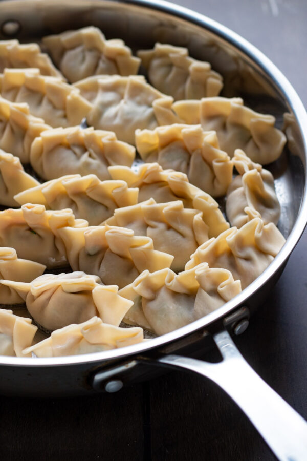 How to make Pork and Shrimp Gyoza (with spicy dipping sauce)