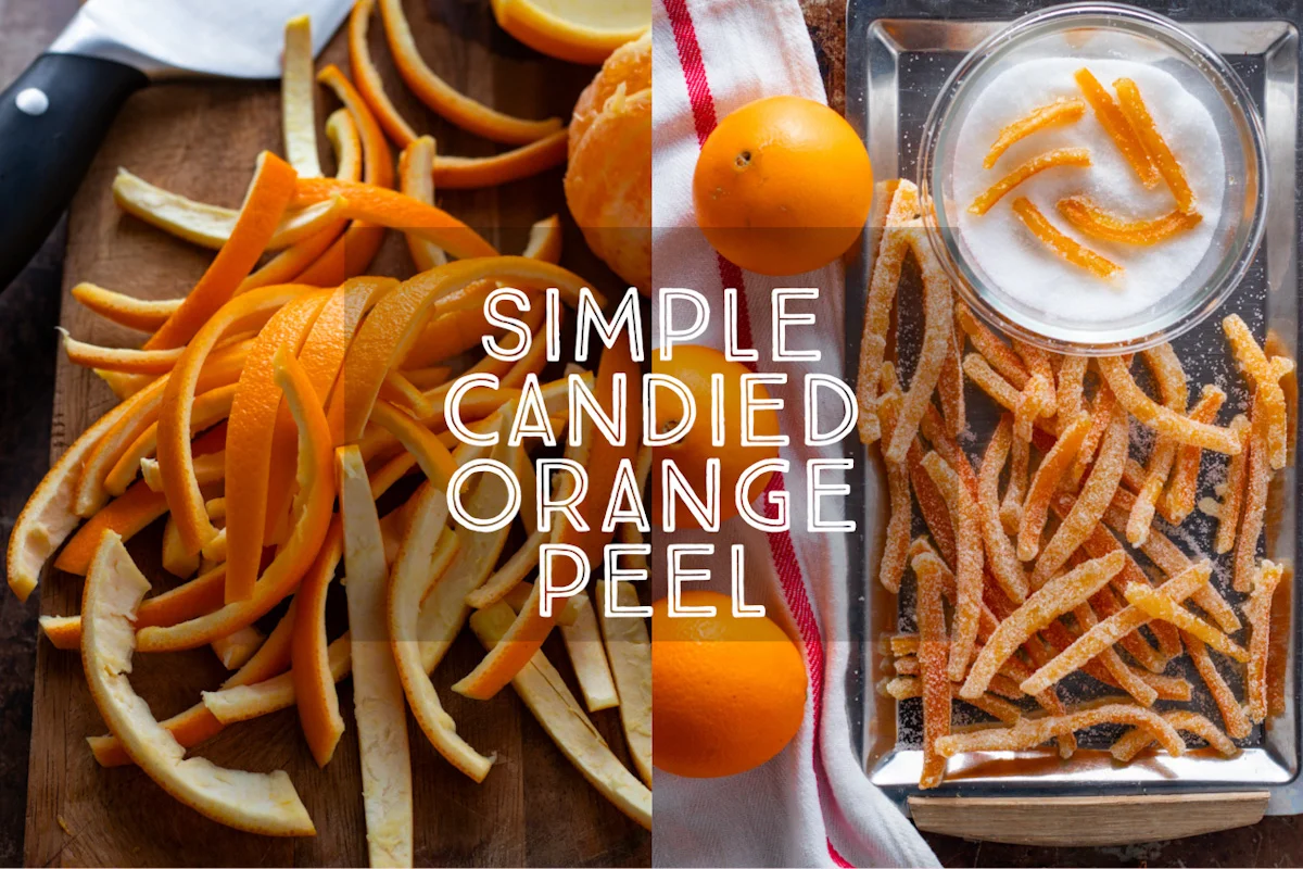 Candied Orange Peels title card.