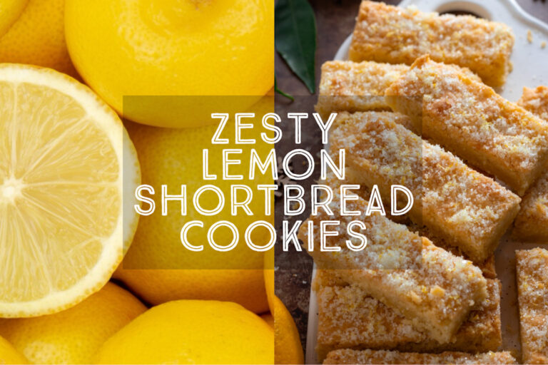 Lemon Shortbread Cookies Title Card.