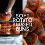 Soft potato burger buns title card.