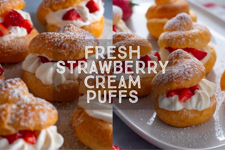 Perfect Strawberry Cream Puffs - Days of Jay