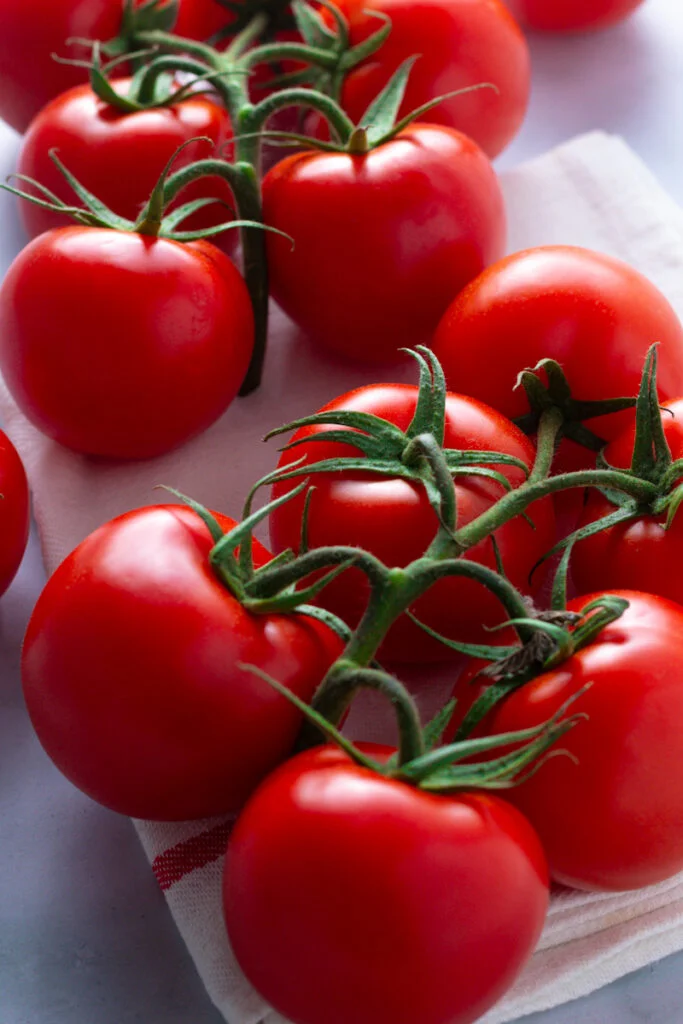 Fresh summer tomatoes.