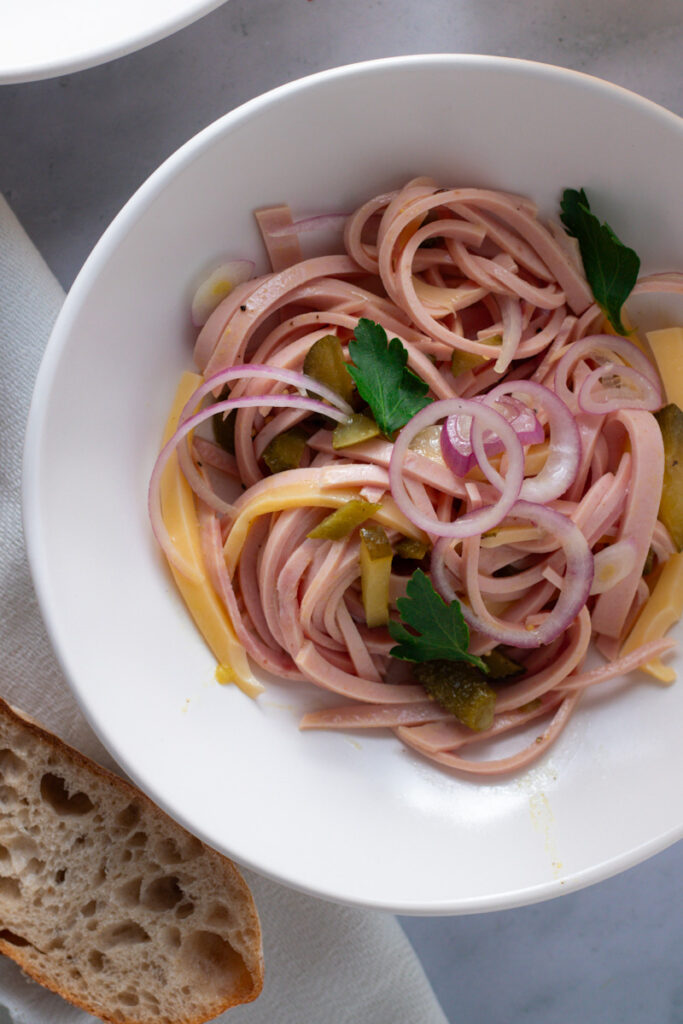 German sausage salad.