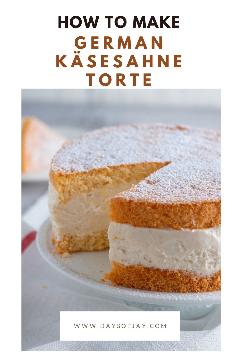 KäseSahne Torte (German Cream Cake) Days of Jay