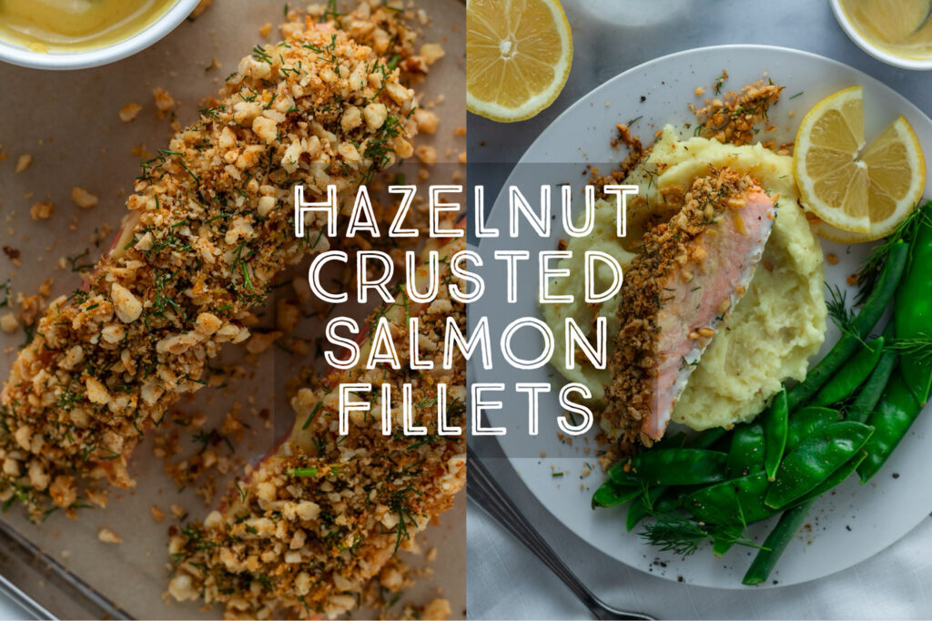 Hazelnut Crusted Salmon (with Honey Dijon Glaze)