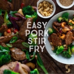 Easy Pork Stir Fry Recipe Title Card