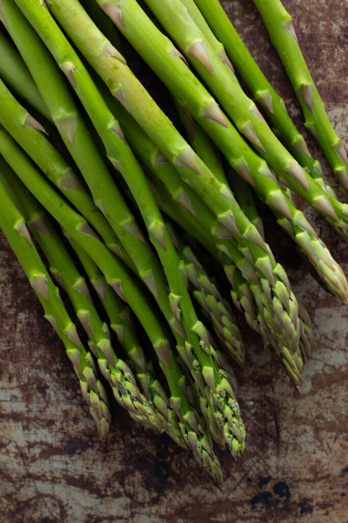 Fresh asparagus spears.