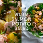 Warm Potato Salad with Roasted Salmon Title Card.