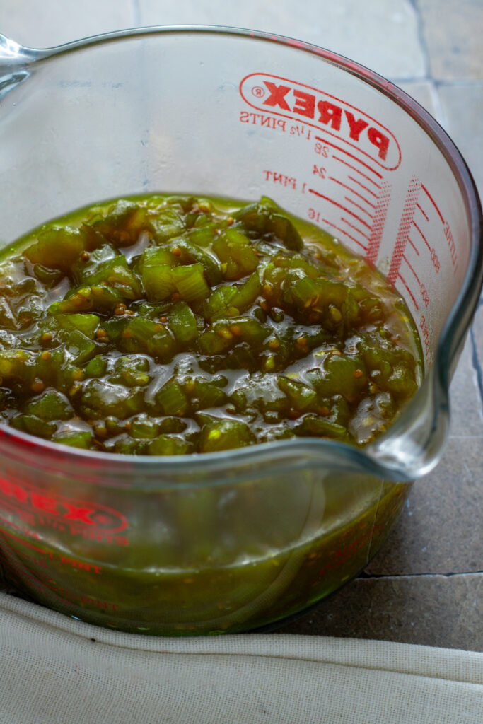 Cooked Green Tomato Relish.